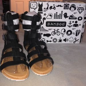 Bamboo Black Sandals!